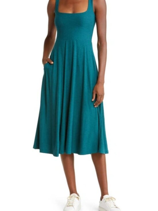 Beyond Yoga Dresses & Skirts - Teal Sleeveless Dress